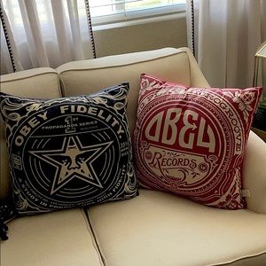Obey pillows
